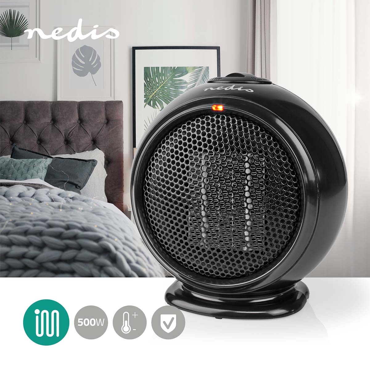 Nedis Keramische PTC-Ventilatorkachel