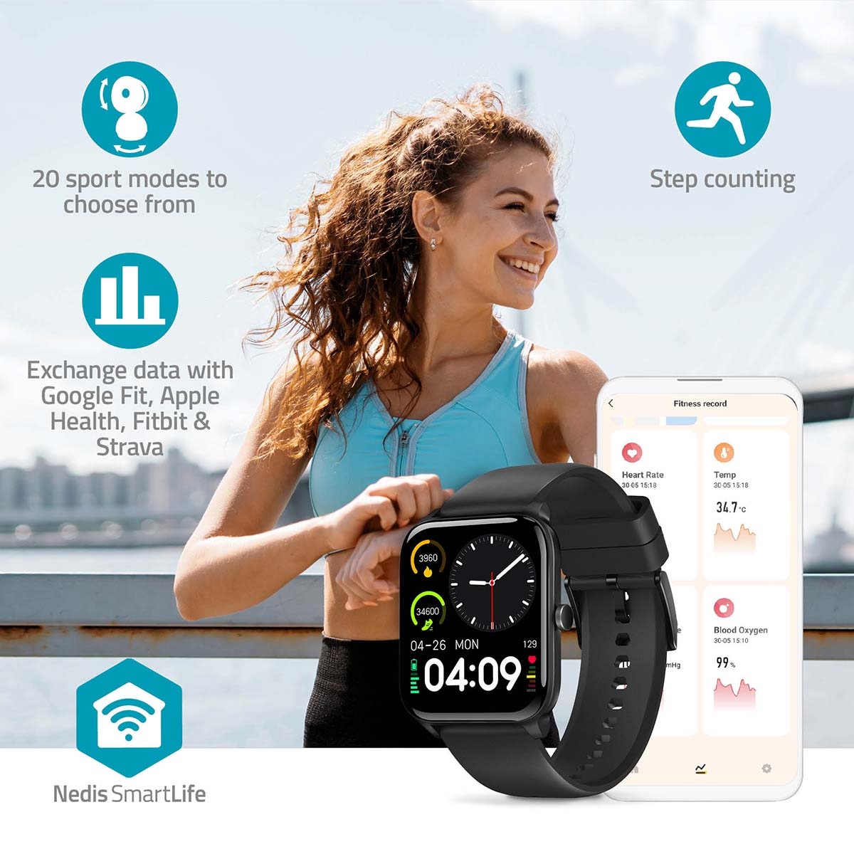 Nedis Multifunctional Smartwatch