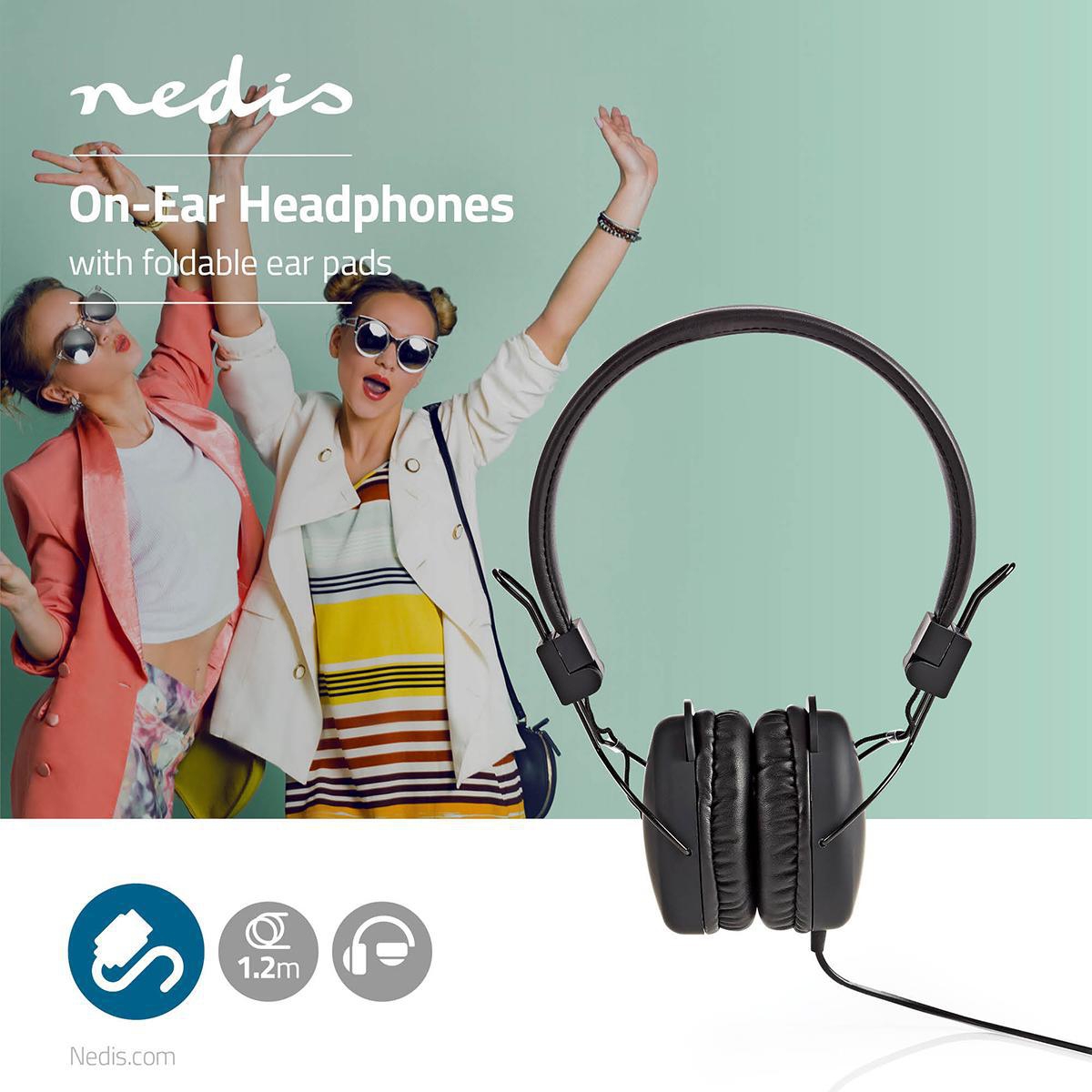 Nedis On-Ear Headphones Wired