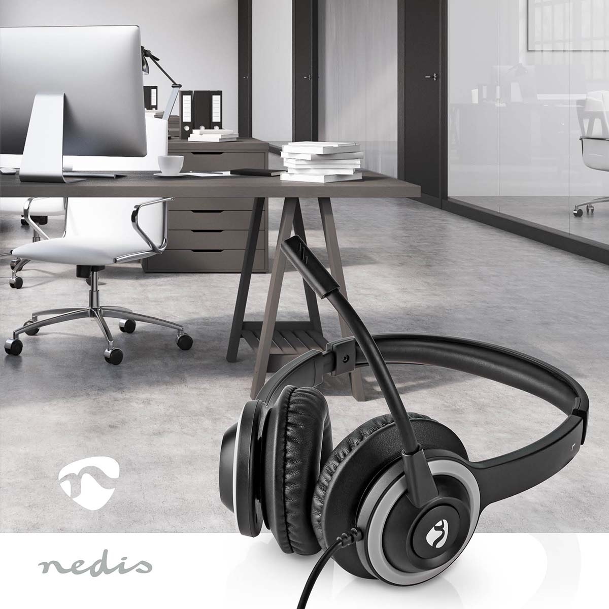 Nedis On-Ear USB PC Headset