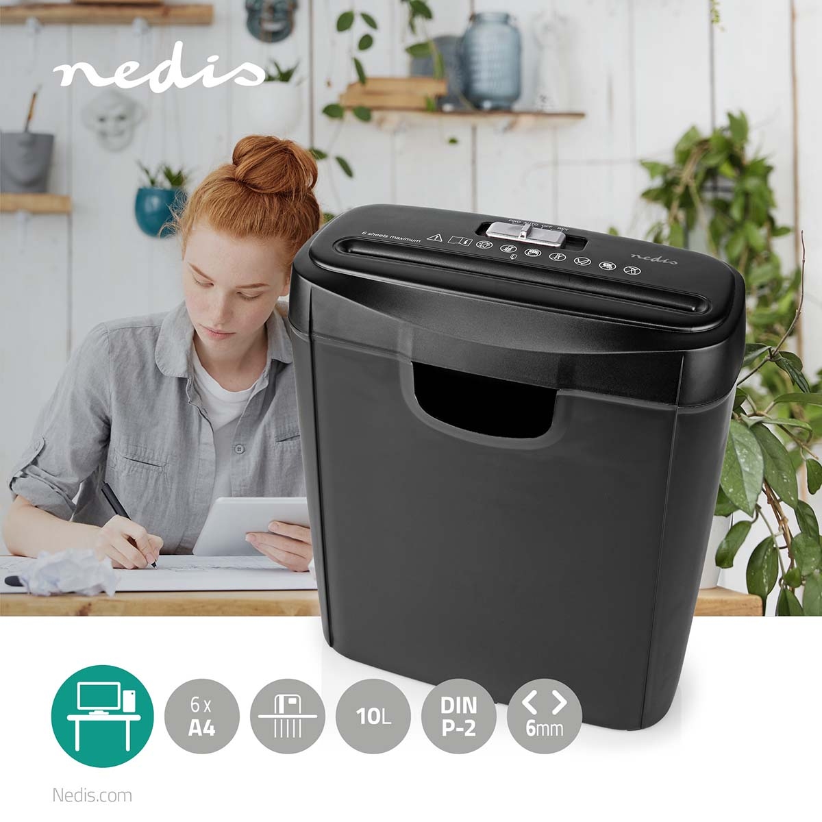 Nedis Papierversnipperaar