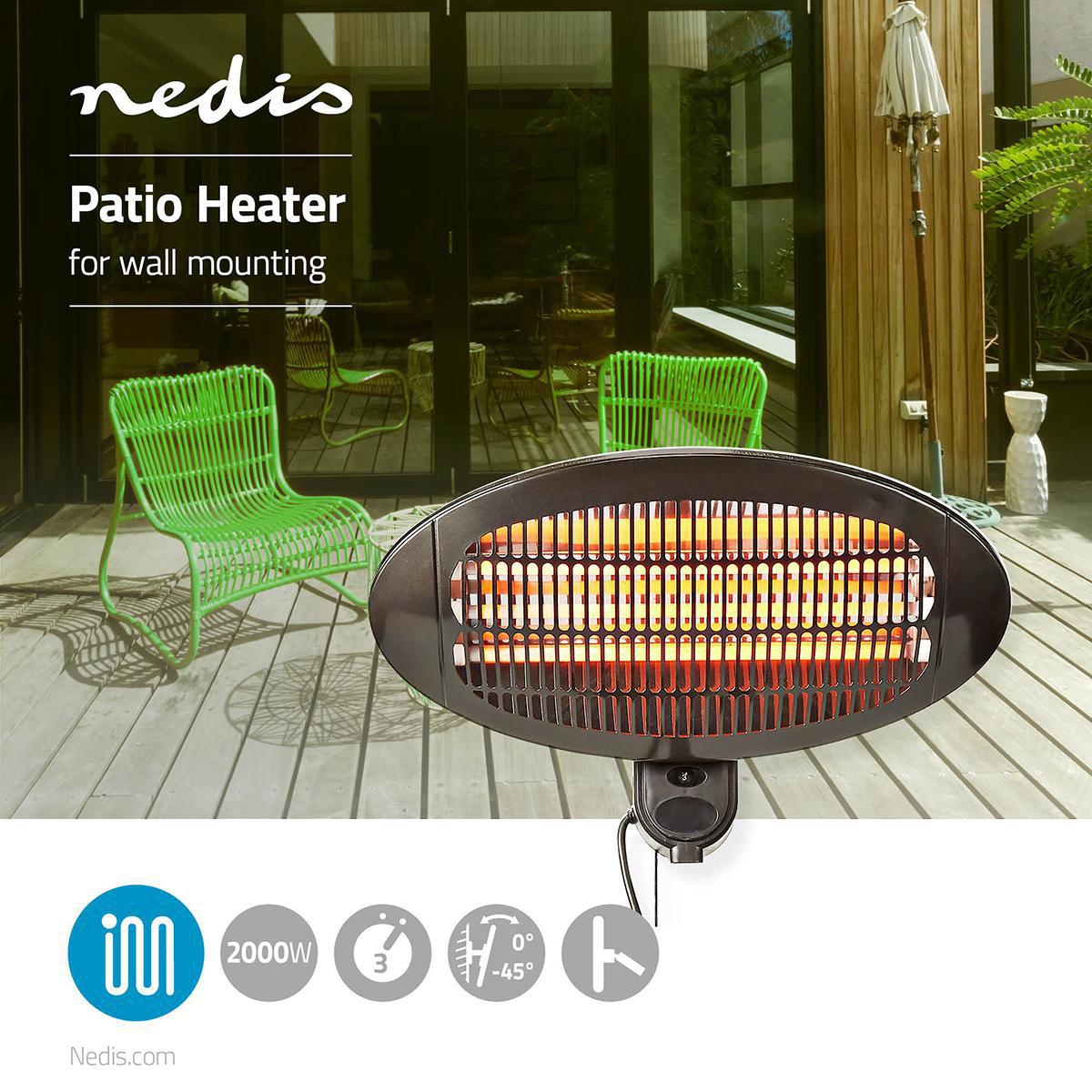 Nedis Patio Verwarmer 650/1300/2000 W