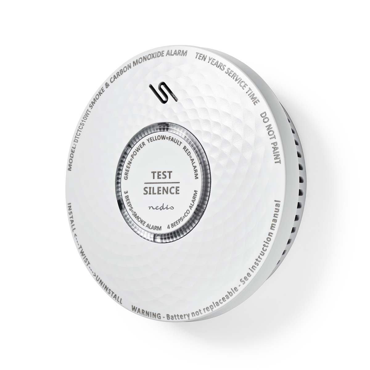 Nedis Rook en Koolmonoxide melder batterij gevoed