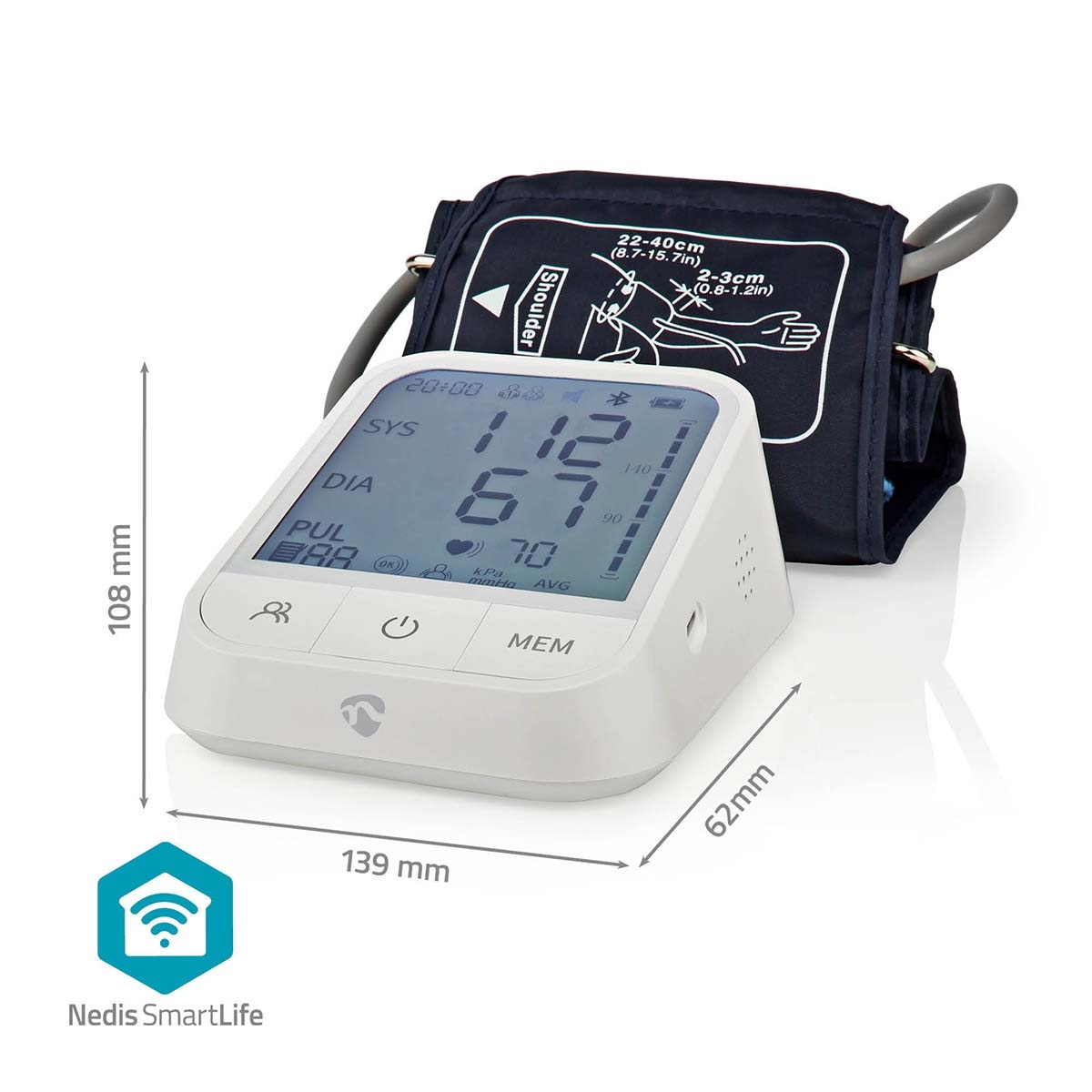 Nedis Smart Blood Pressure Monitor