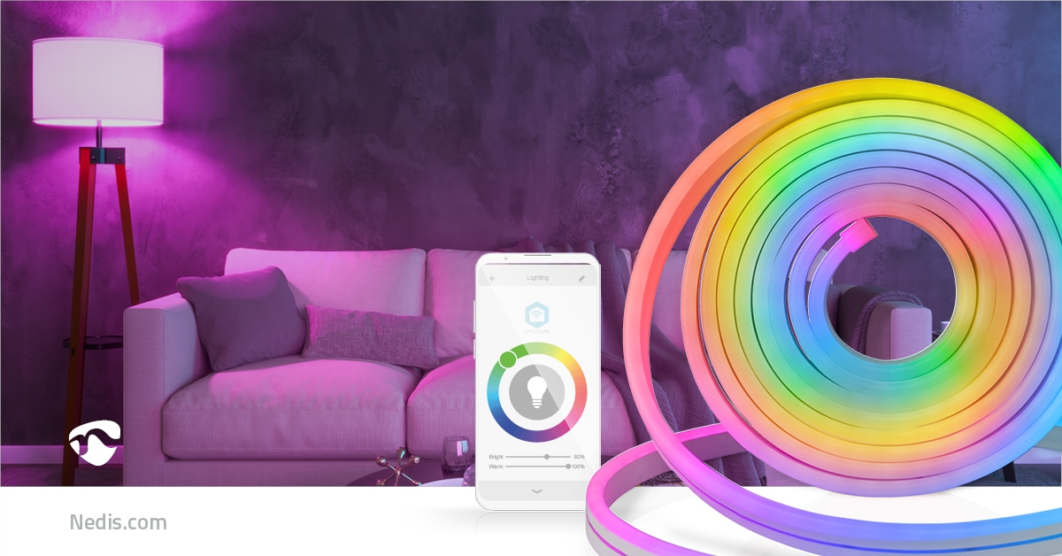 Nedis Smart WiFi Outdoor Neon-style RGB LED Strip