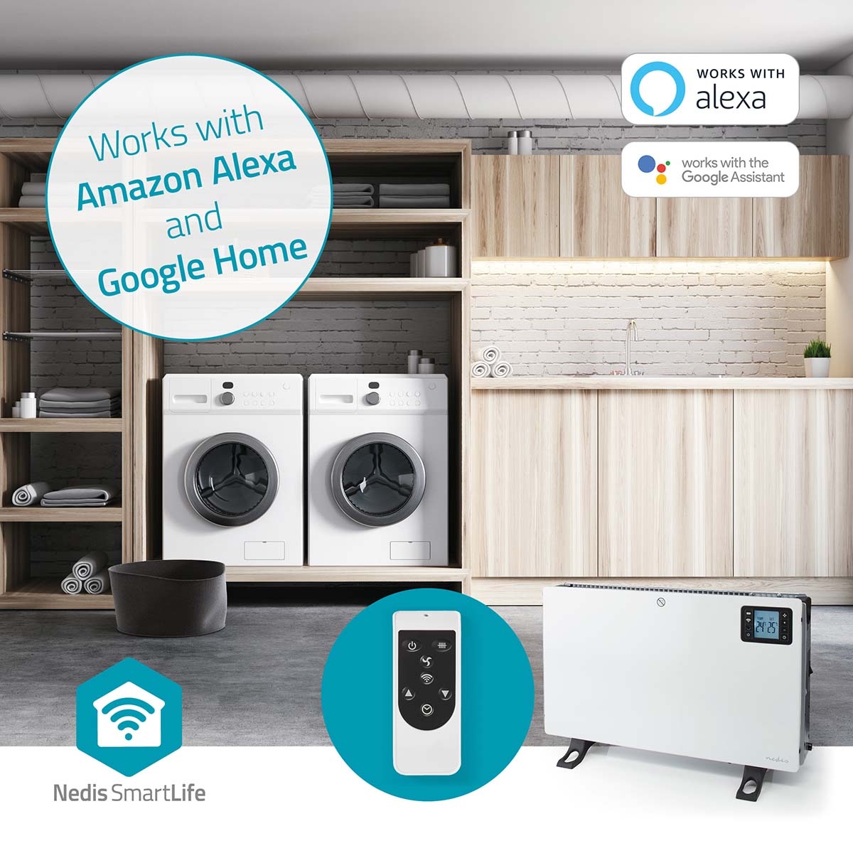 Nedis SmartLife Convectorkachel