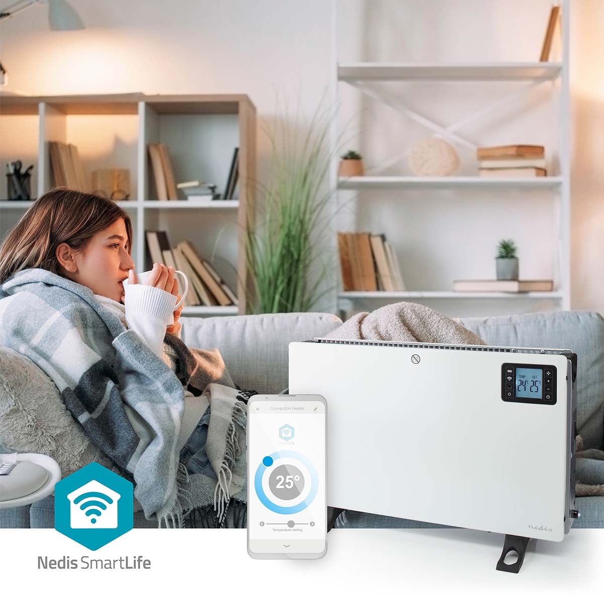 Nedis SmartLife Convectorkachel