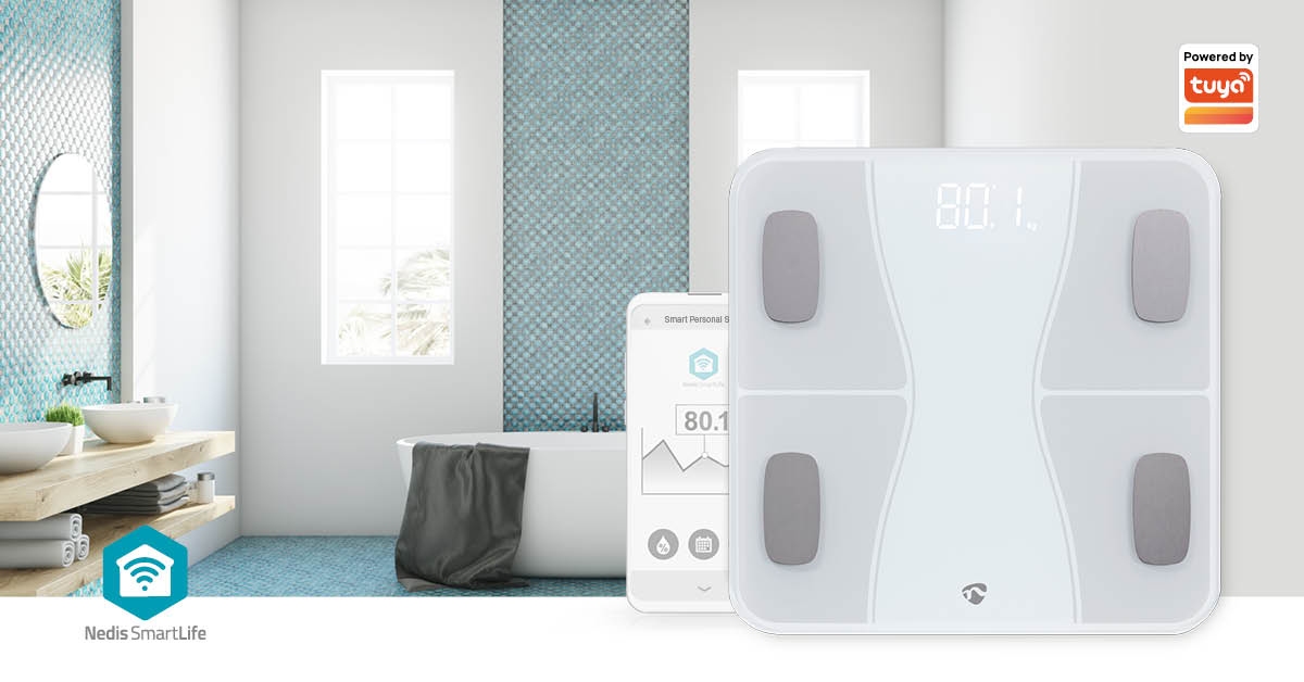 Nedis SmartLife Personenweegschaal