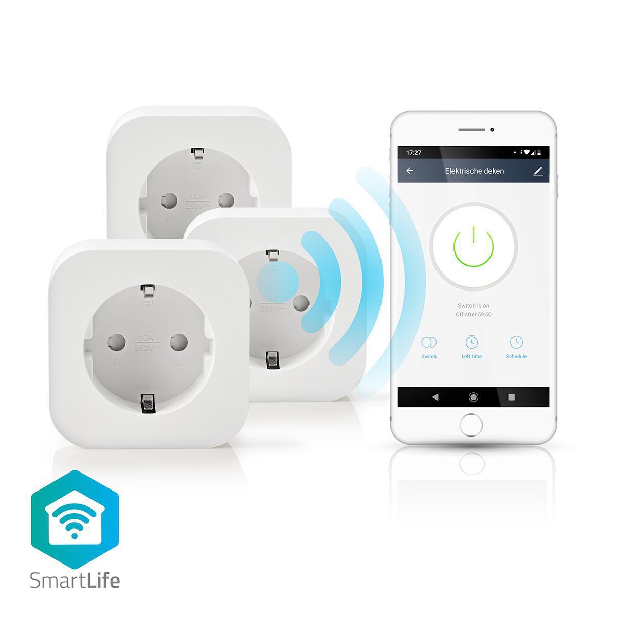 Nedis SmartLife Smart Stekker 3 stuks