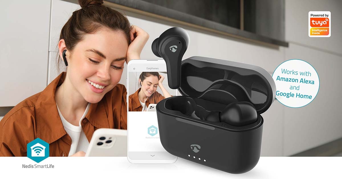 Nedis SmartLife Volledig Draadloze Oordopjes ENC+ANC