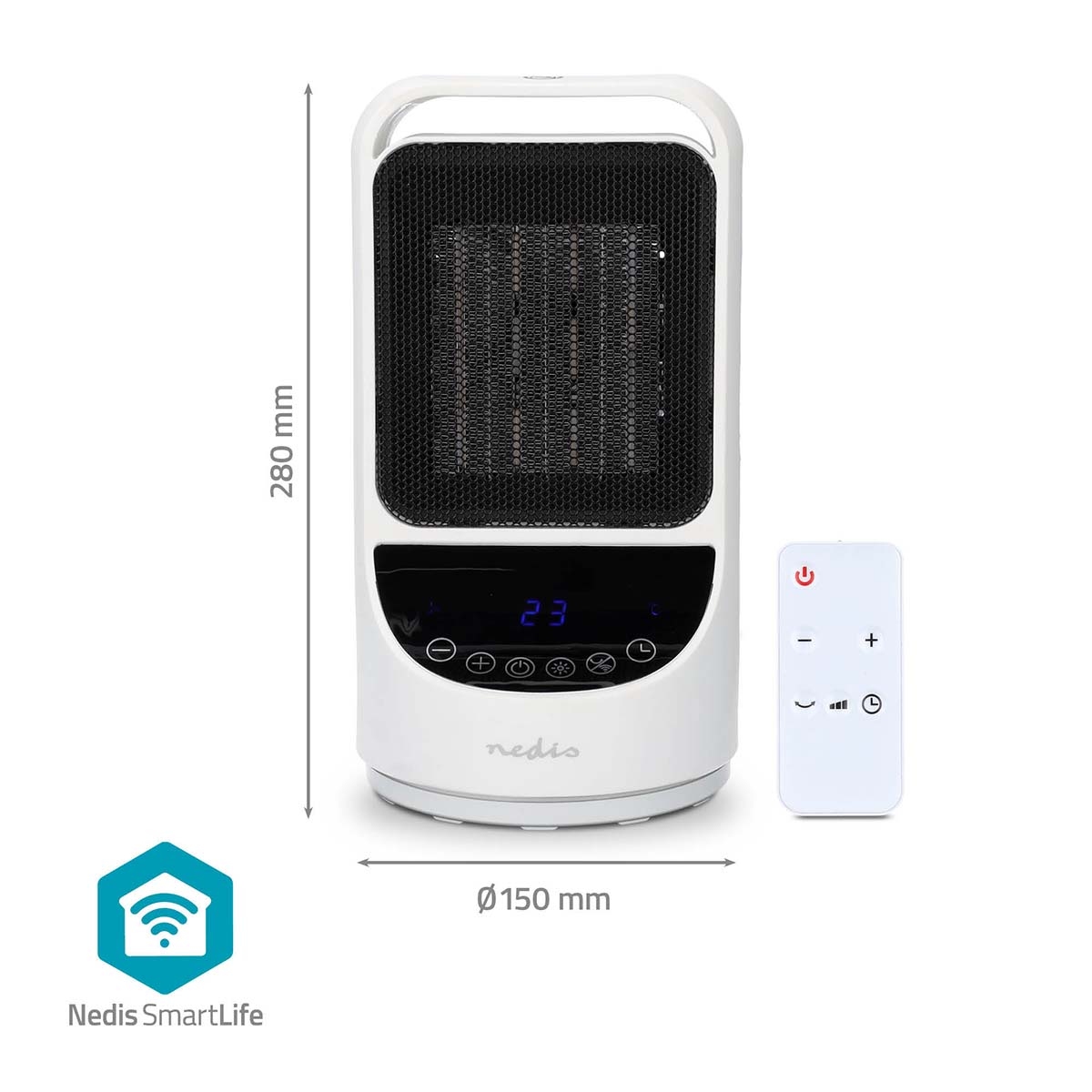 Nedis SmartLife WiFi Ceramic Fan Heater