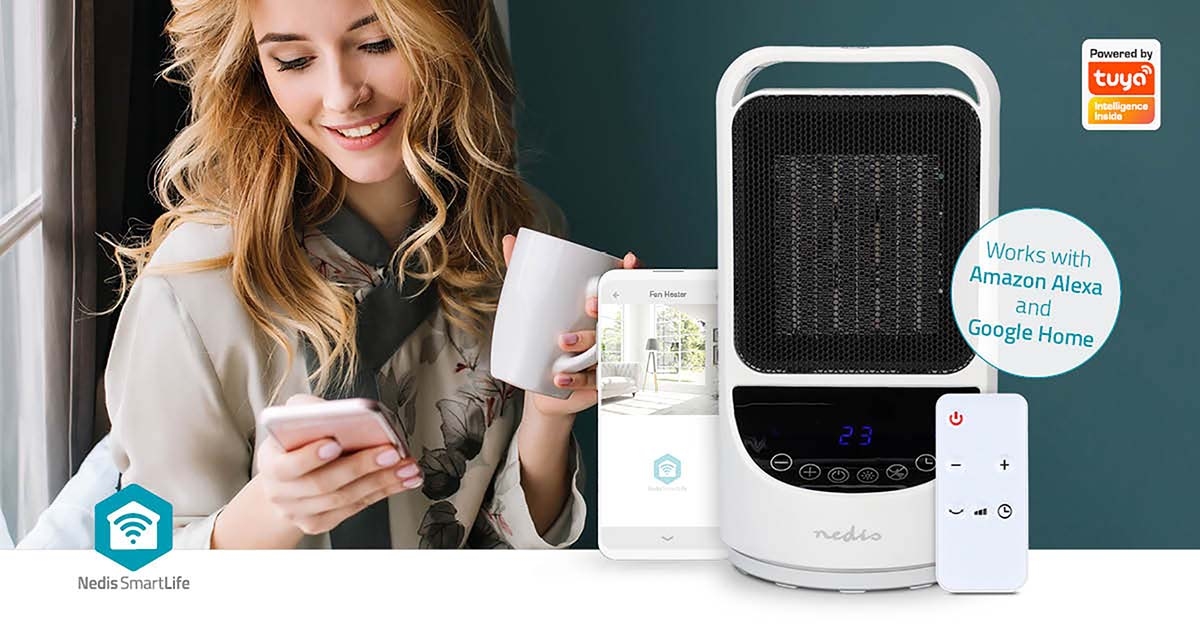 Nedis SmartLife WiFi Ceramic Fan Heater