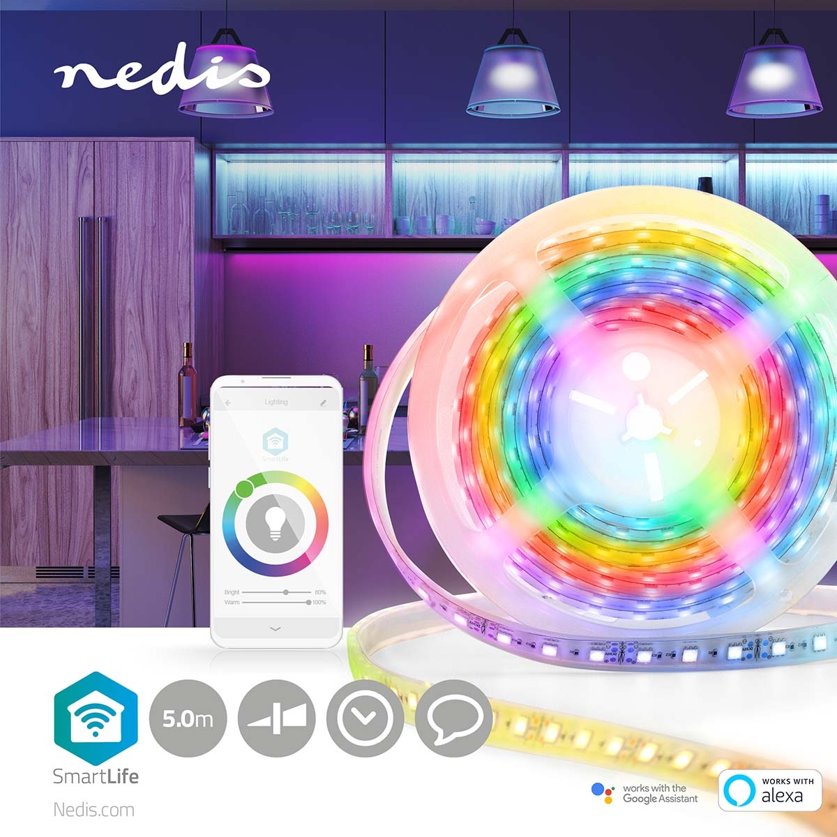 Nedis WiFi Smart RGB LED Strip