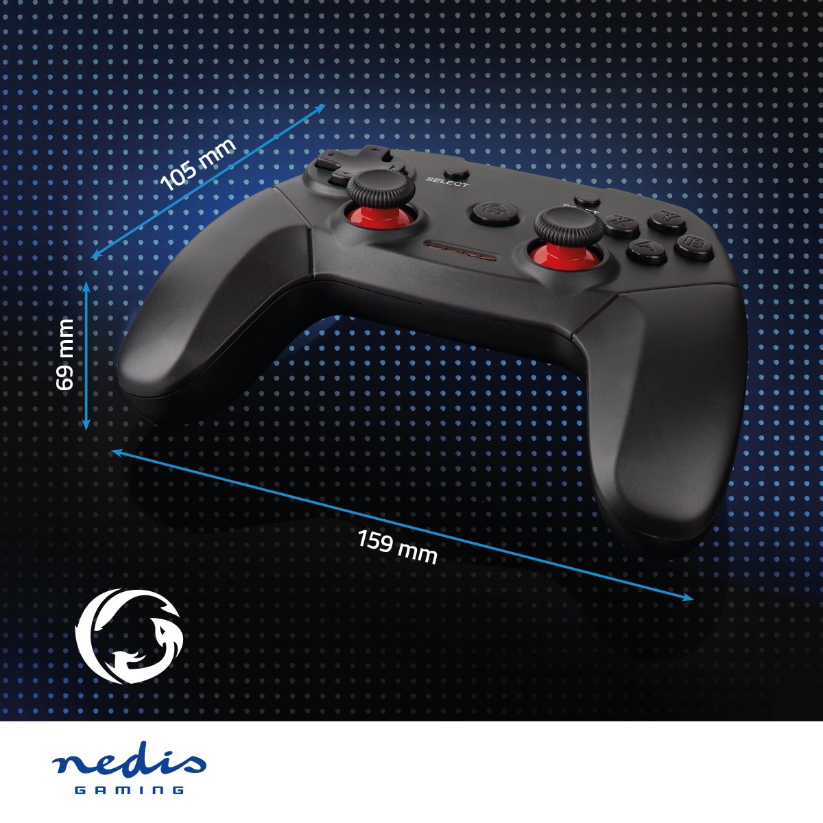 Nedis Wireless Gamepad with force vibration