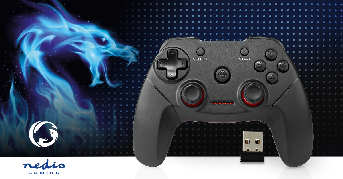 Nedis Wireless Gamepad with force vibration