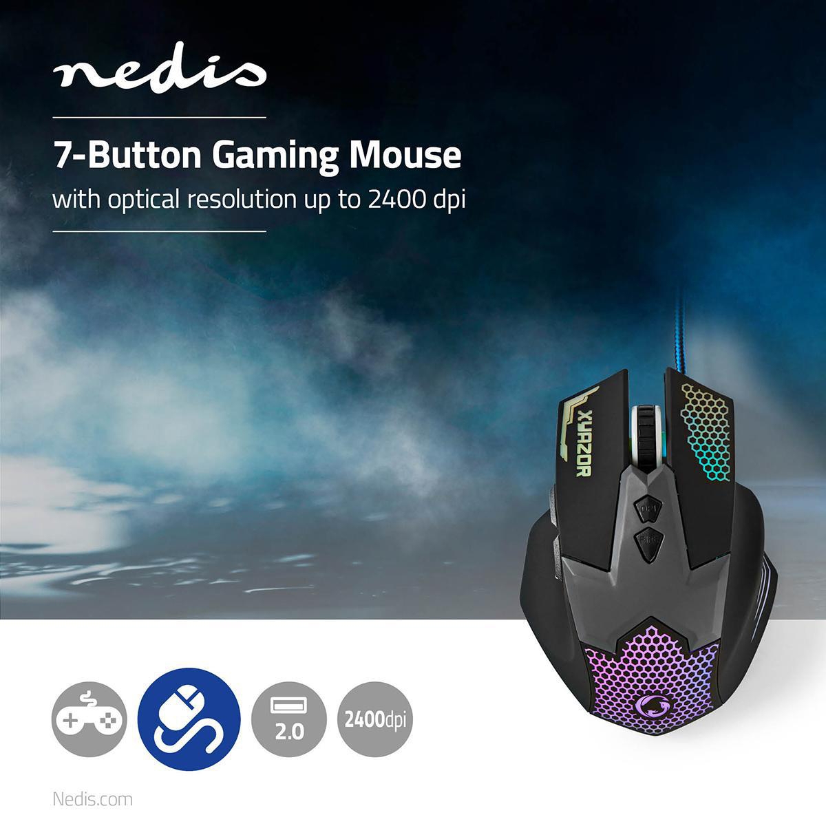 Nedis Xyaxor 7-Button Gaming Mouse