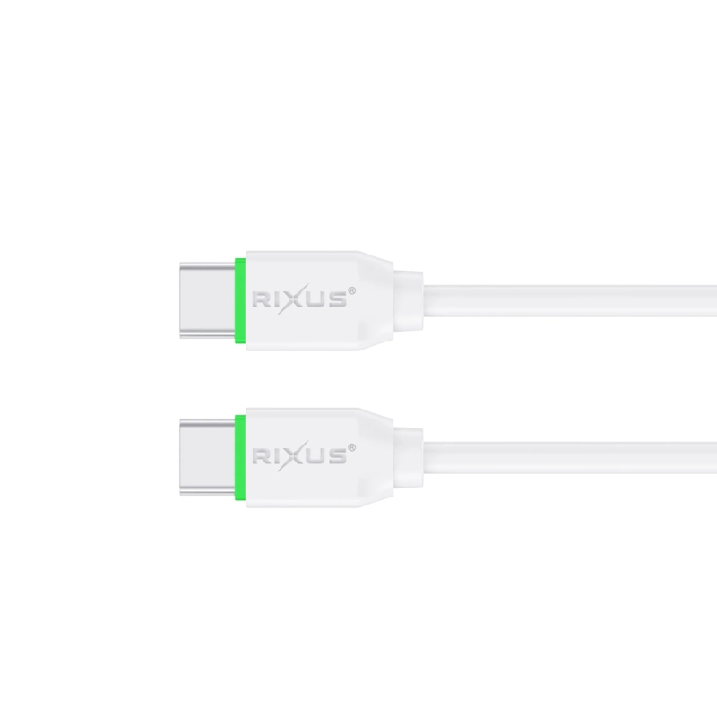 Rixus Snellaadkabel USB-C naar USB3.0 30cm Wit