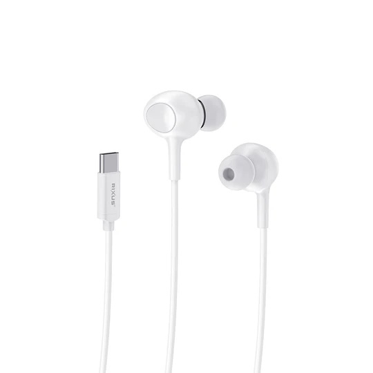 Rixus Typ-C In-ear Earphone Wit