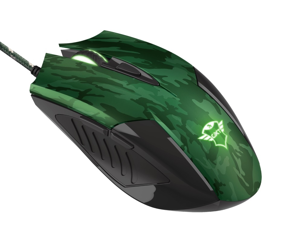 Trust GXT781 Rixa Camo Mouse Black + Mousepad