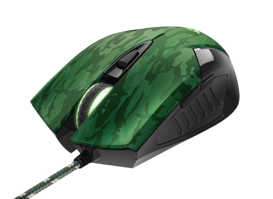 Trust GXT781 Rixa Camo Mouse Black + Mousepad
