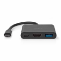 Nedis USB-C 3-in-1 Multi Port Adapter